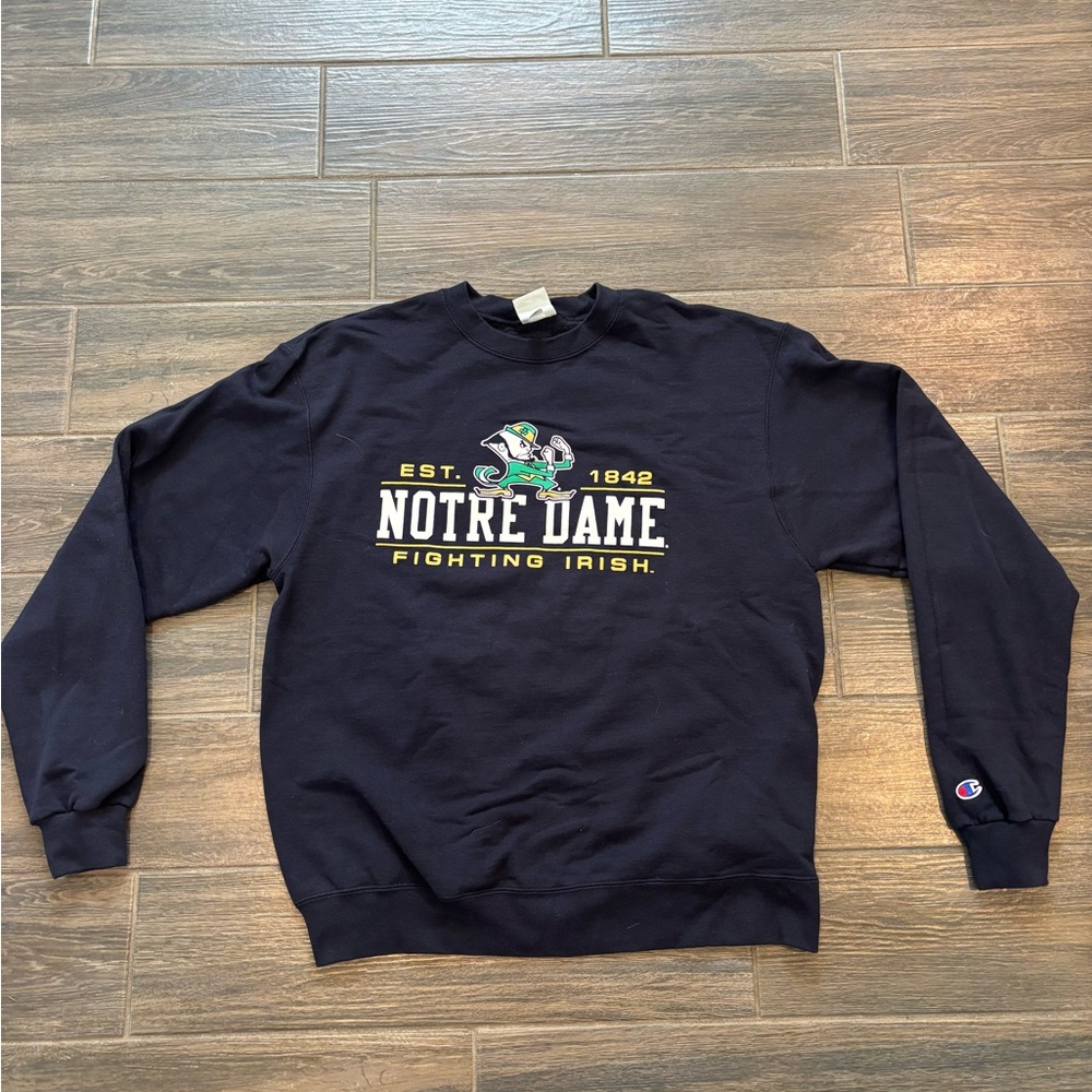 Champion Notre Dame Navy Crewneck